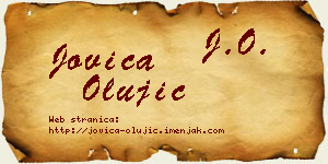 Jovica Olujić vizit kartica